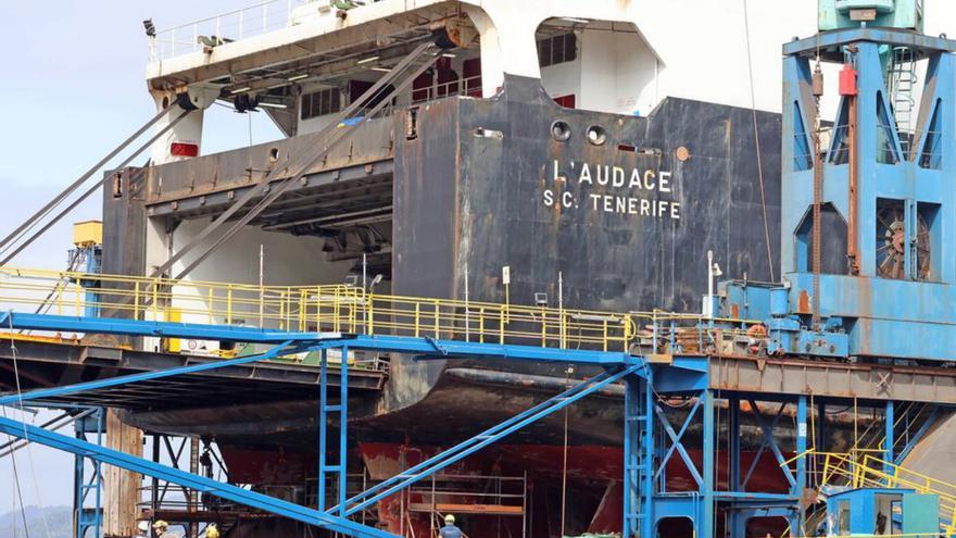 La reparación del “L´Audace” endurece el enfrentamiento de Metalships y sus trabajadores