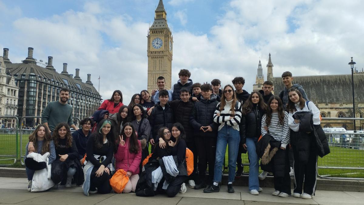 Visita a Londres de los estudiantes del instituto de Casetas.