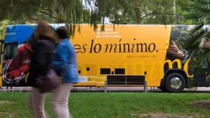 El autobús del Ingreso Mínimo Vital.