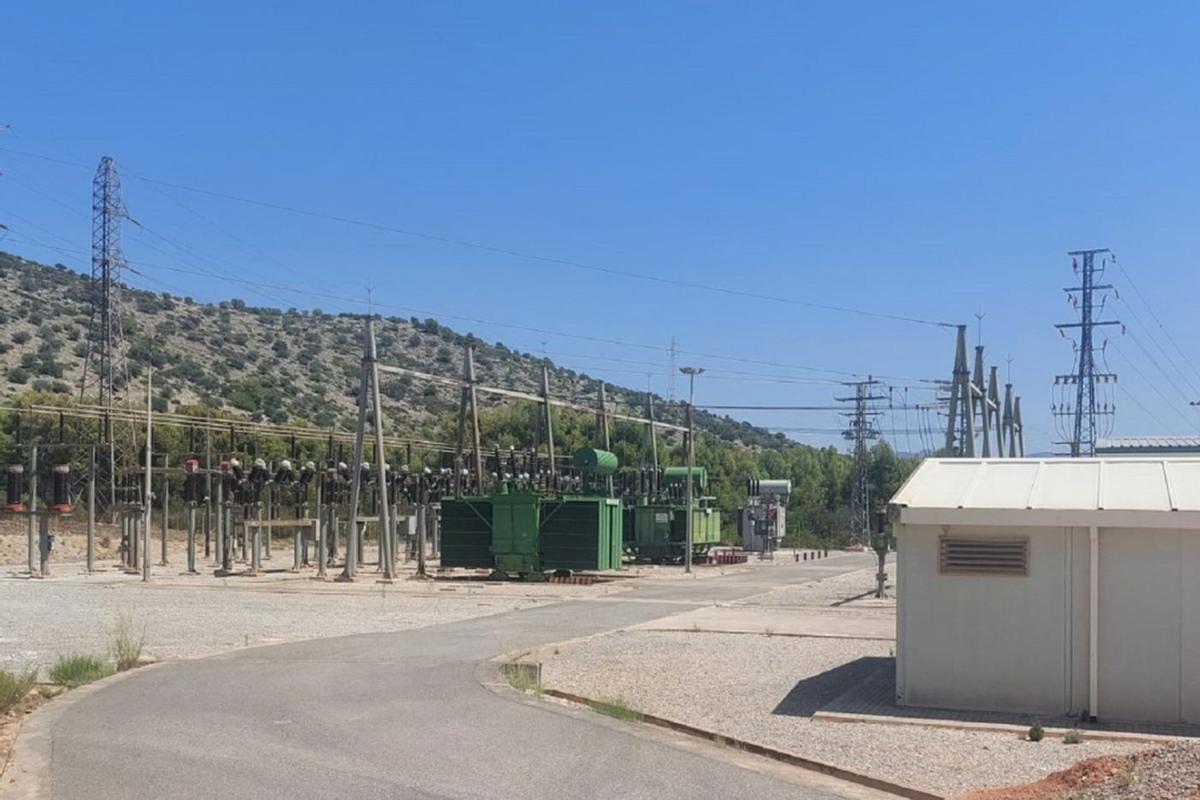 Foto de archivo de la subestación eléctrica de Corral del Cuervo, en el término municipal de Onda.