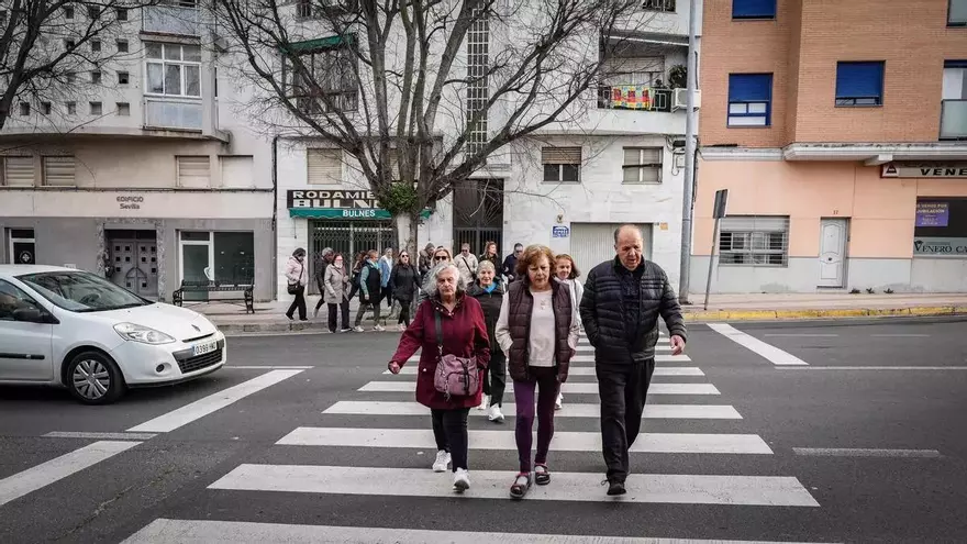 Participantes de una de las rutas instructivas de la iniciativa ‘Tu edad no importa, tu seguridad sí’
