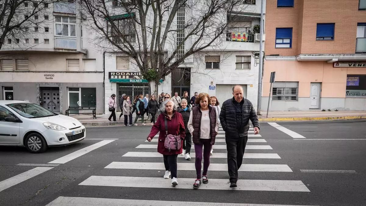 Participantes de una de las rutas instructivas de la iniciativa ‘Tu edad no importa, tu seguridad sí’