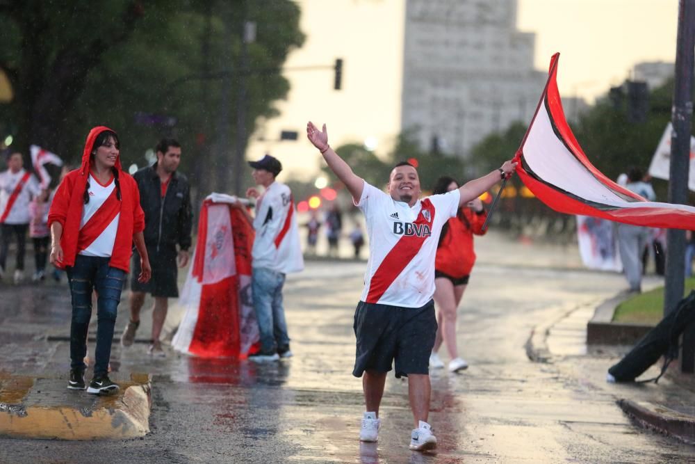 La afición de River celebra su victoria