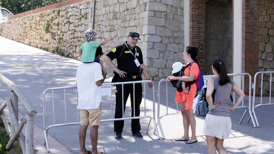 Zona restringida en Sant Martí d&#039;Empúries, donde se celebraré el enlace