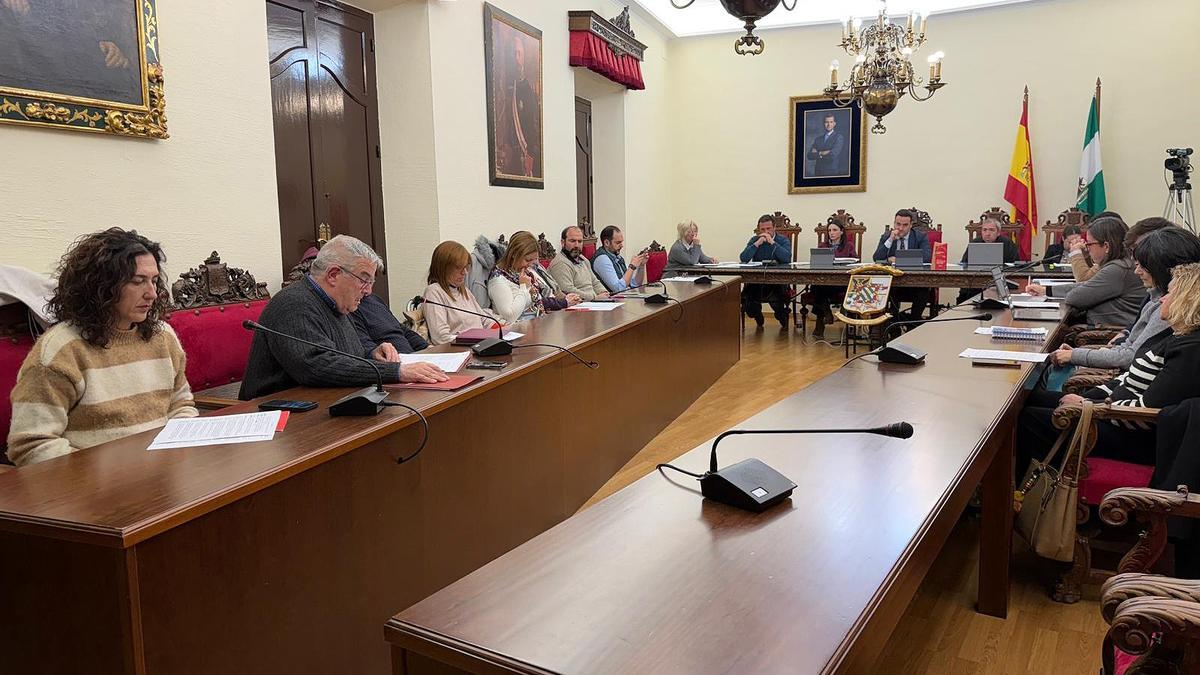 Un momento de la sesión plenaria celebrada este jueve spor la Corporación de Priego.