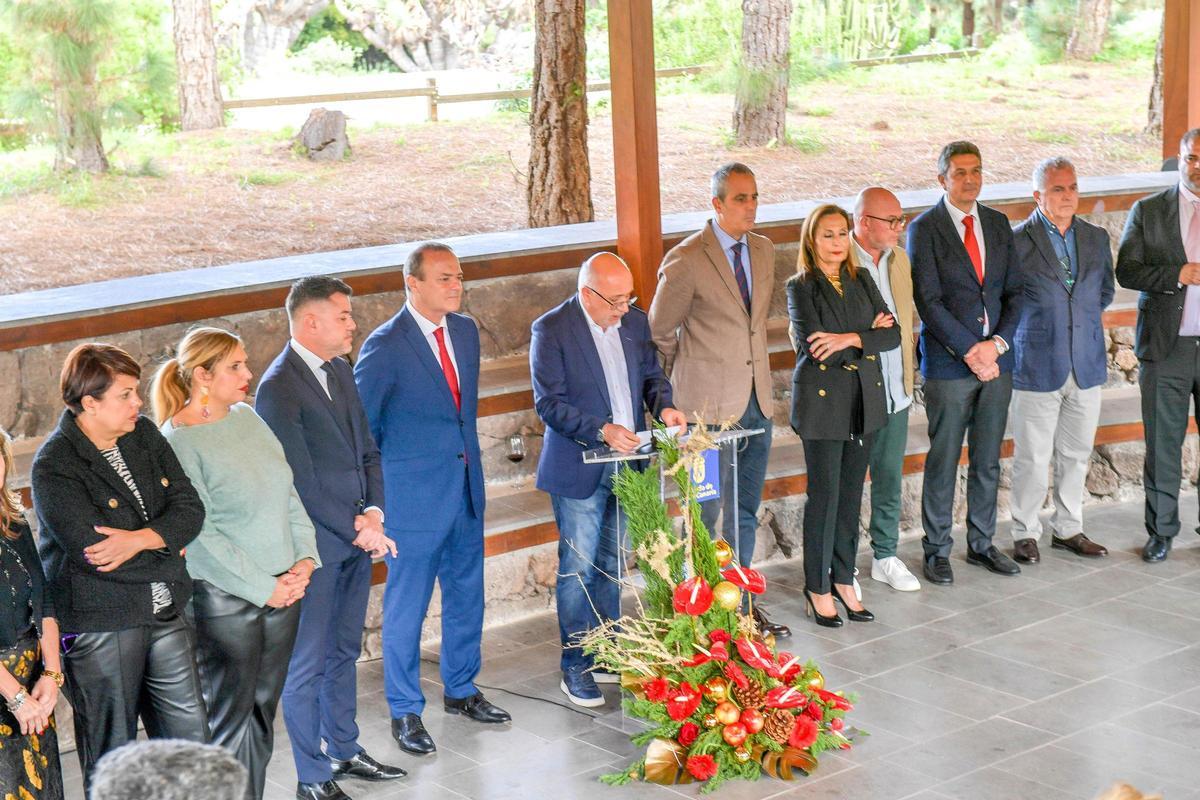 Brindis del presidente del Cabildo en el Jardín Canario