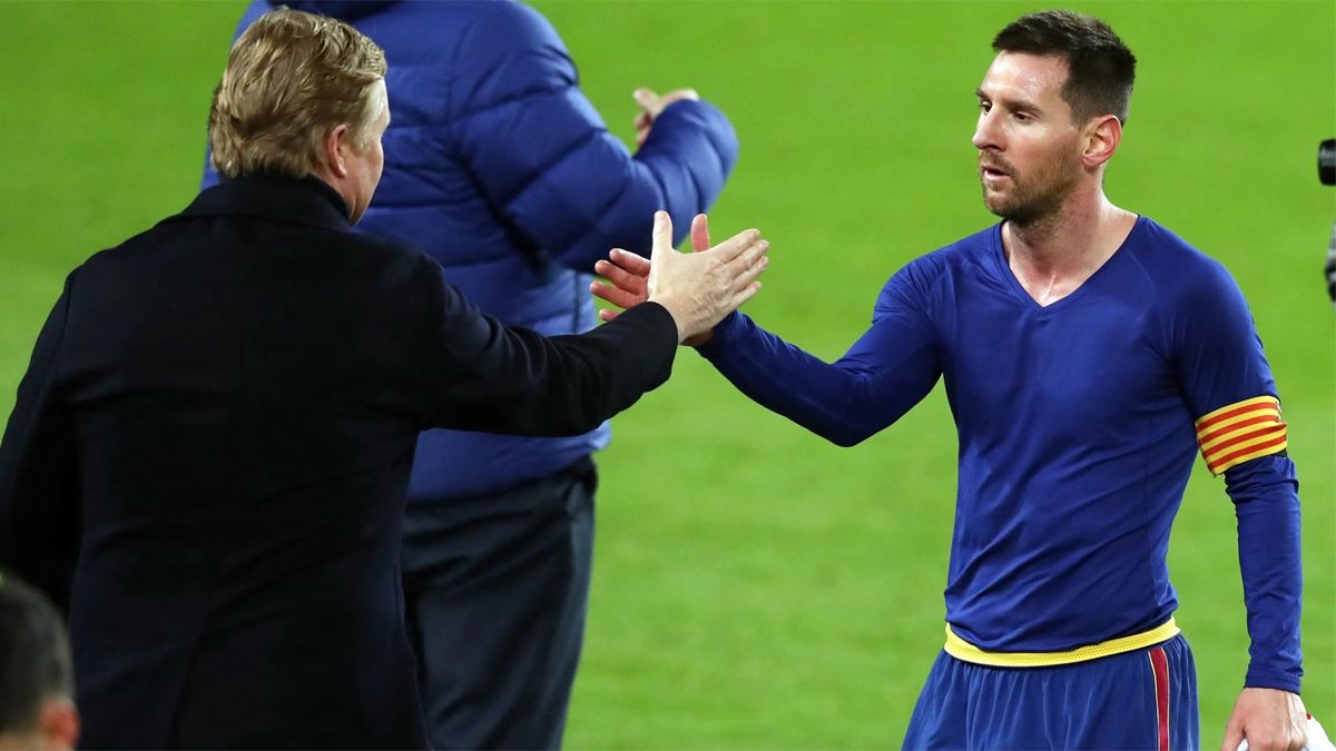 Koeman y Messi, en una imagen de archivo