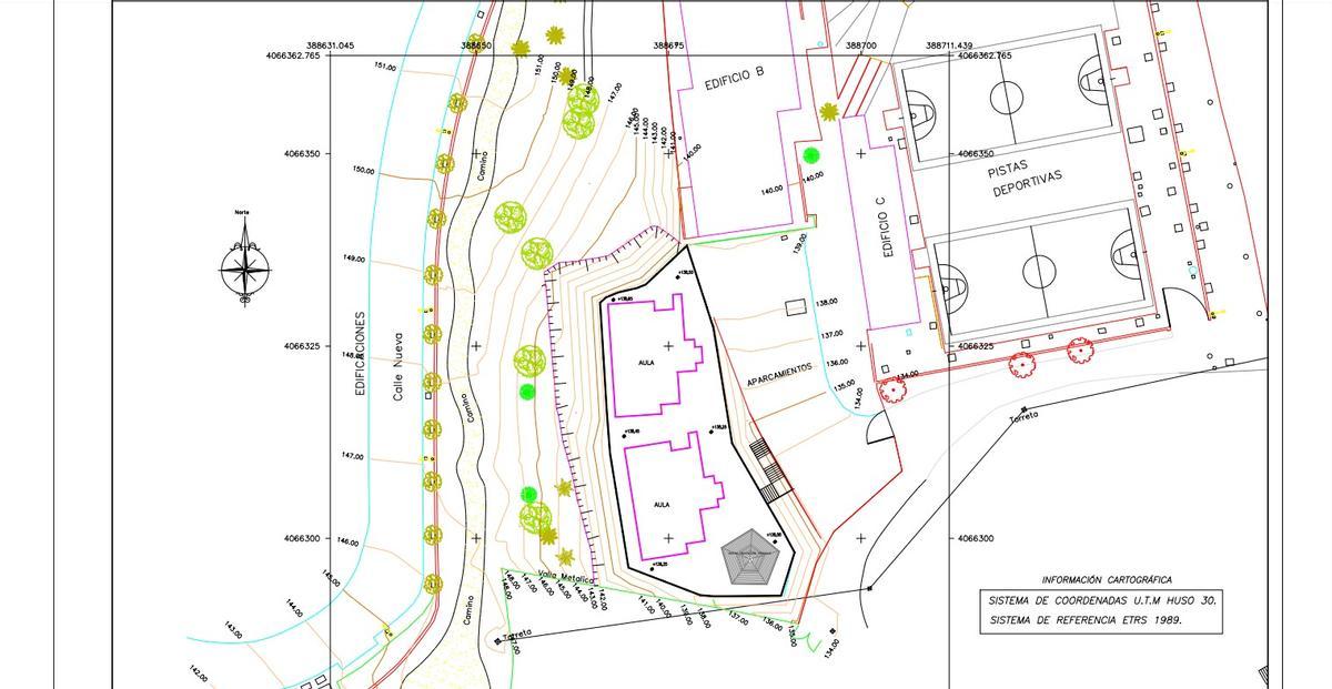 Las aulas prefabricadas del CEIP La Candelaria contarán con todo tipo de servicios.