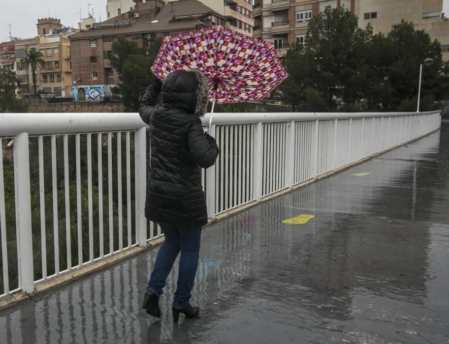 Temporal de lluvia en Elche