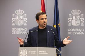 El ministro de Consumo, Alberto Garzón, presenta los resultados del estudio sobre publicidad y sexismo elaborado por la Asociación de Usuarios de la Comunicación (AUC) en el Ministerio de Consumo.