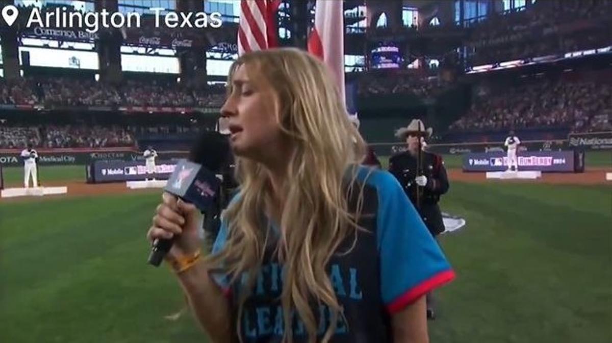 Ingrid Andress reconoce que estaba borracha durante su interpretación del himno de Estados Unidos