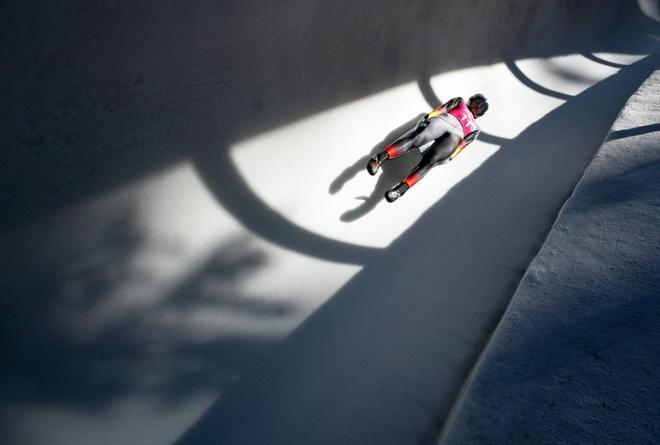 Jessica Doreen Degenhardt durante la  competición femenina de Luge individual de los Winter Youth Olympic Games Lausanne 2020 en el St. Moritz Olympia Bob Run en St. Moritz, Suiza