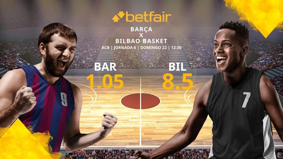 FC Barcelona Baloncesto vs. Surne Bilbao Basket: horario, TV, estadísticas, clasificación y pronósticos