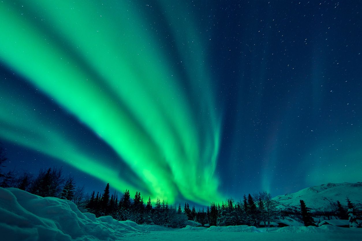 El increíble efecto visual de las auroras boreales