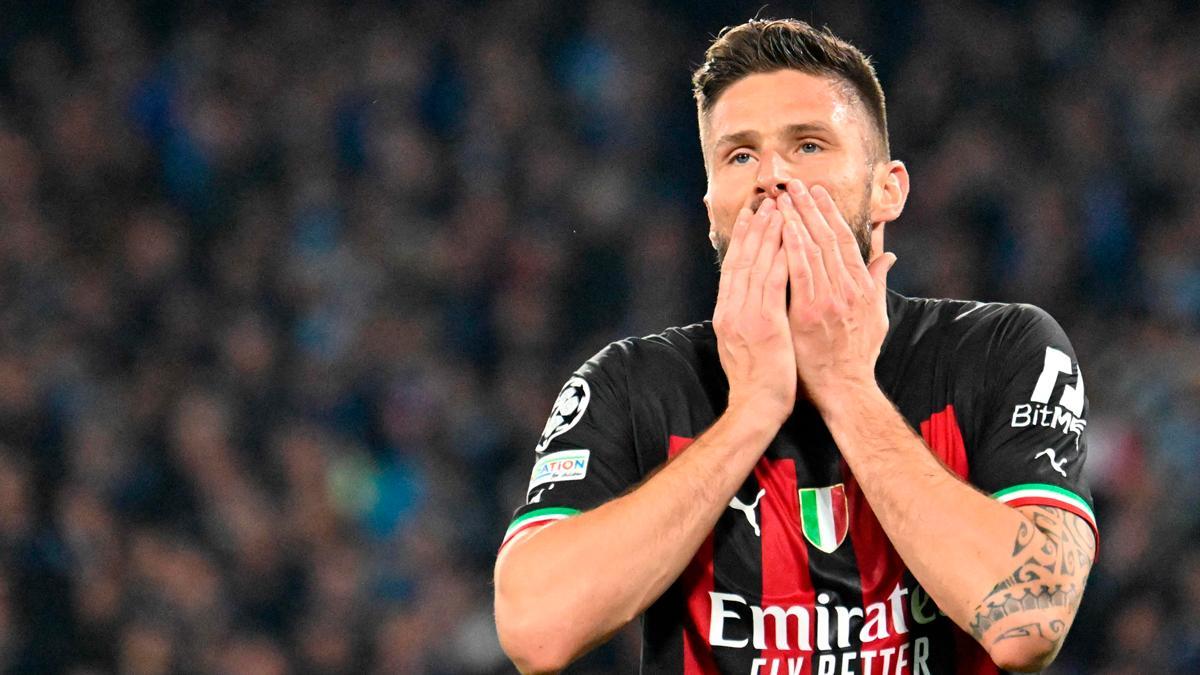 Nápoles - Milan: El penalti fallado de Giroud