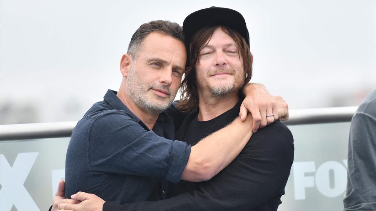 zentauroepp44393255 l to r  andrew lincoln and norman reedus arrive for  the wal180720211632