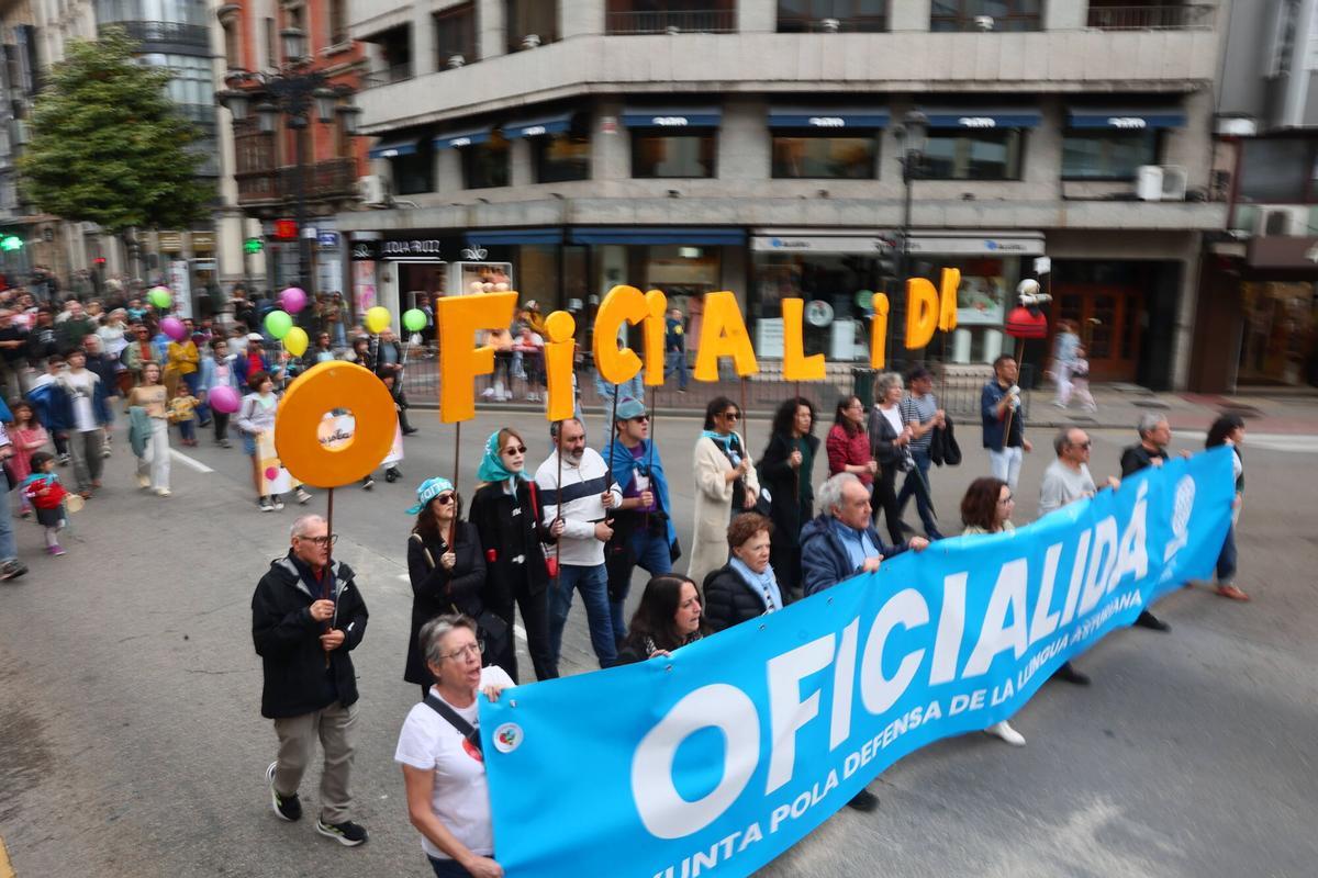 Manifestación por la oficialidad del asturiano Manifestación por la oficialidad del asturiano