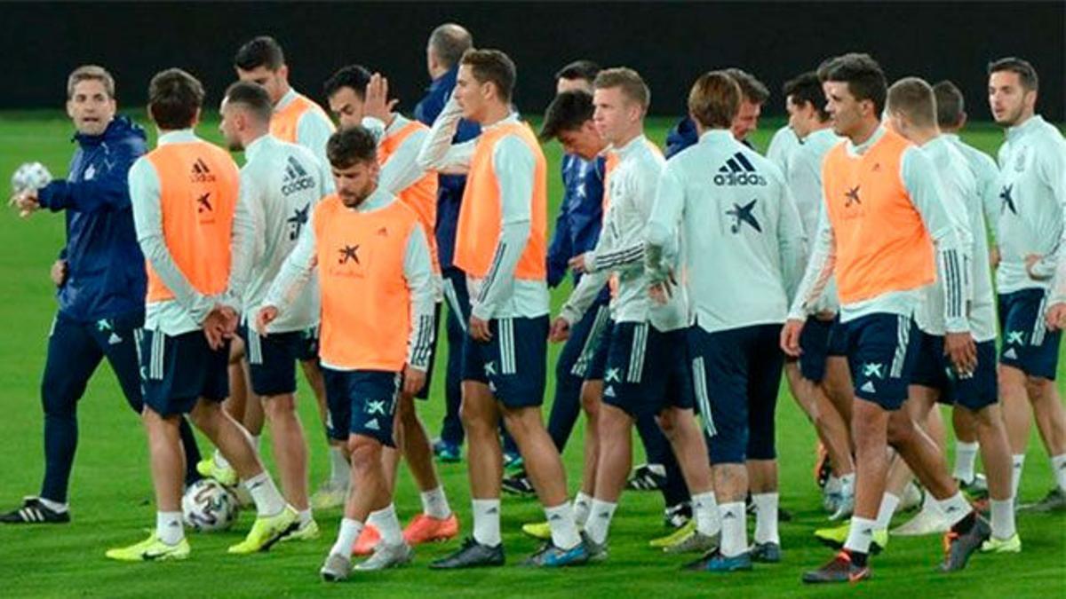 Último entrenamiento de la selección antes de medirse a Malta