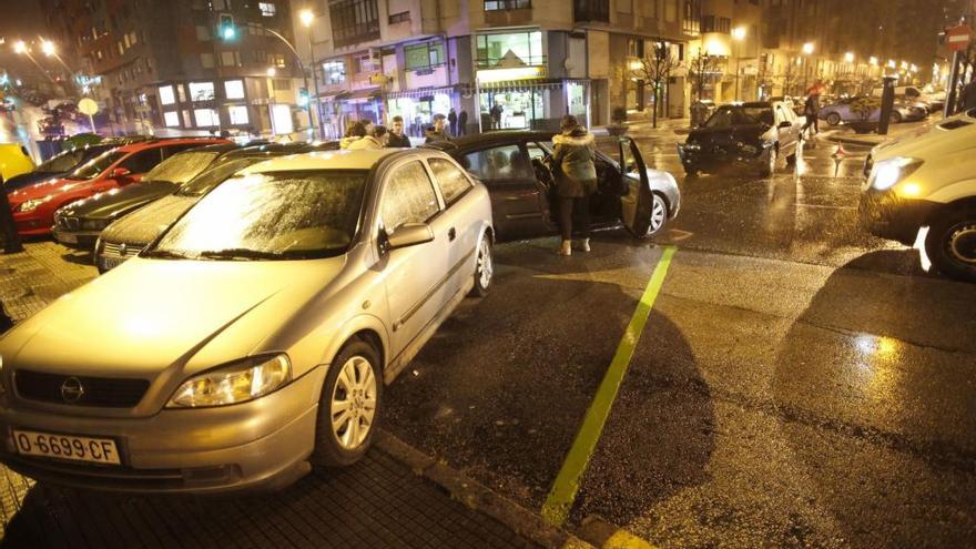 Los coches accidentados.