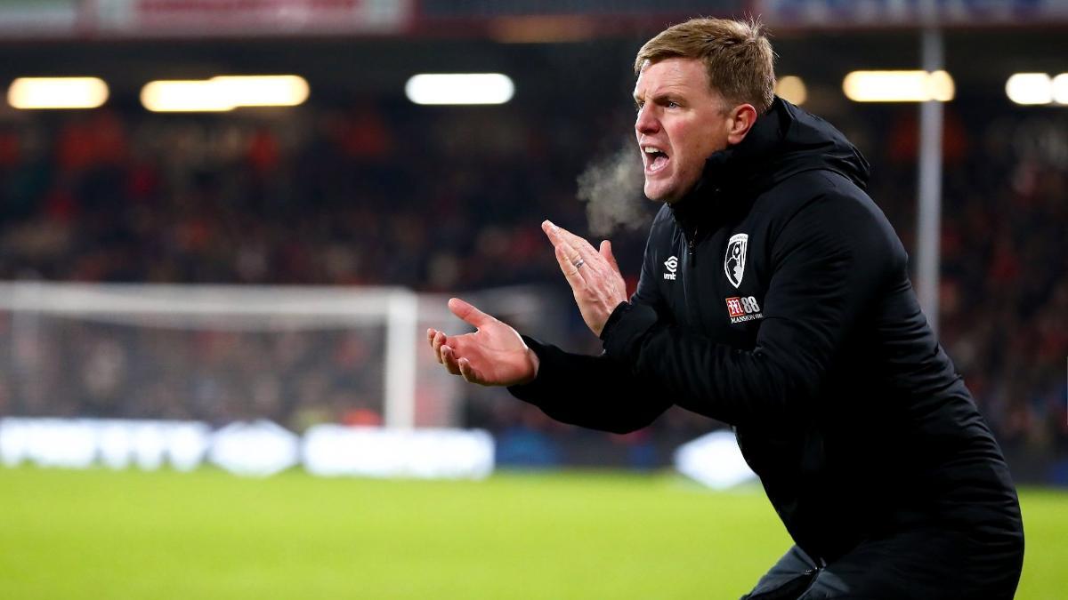 Eddie Howe, durante un partido con el Bournemouth