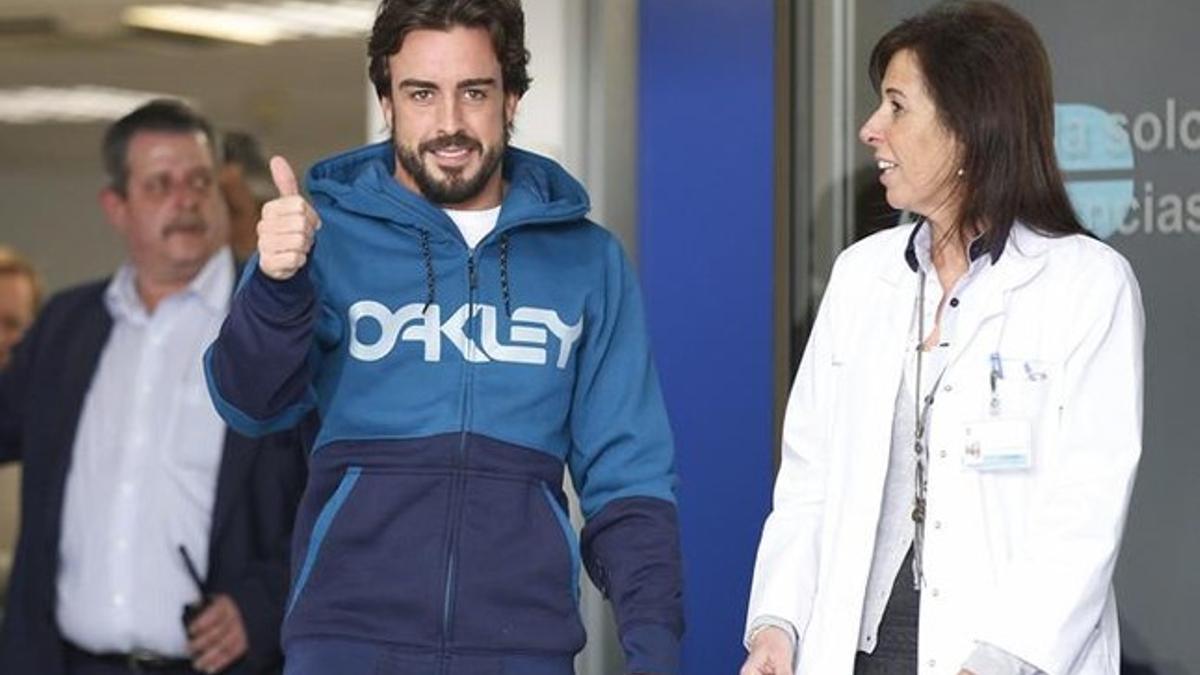 Alonso, al dejar el Hospital General de Catalunya