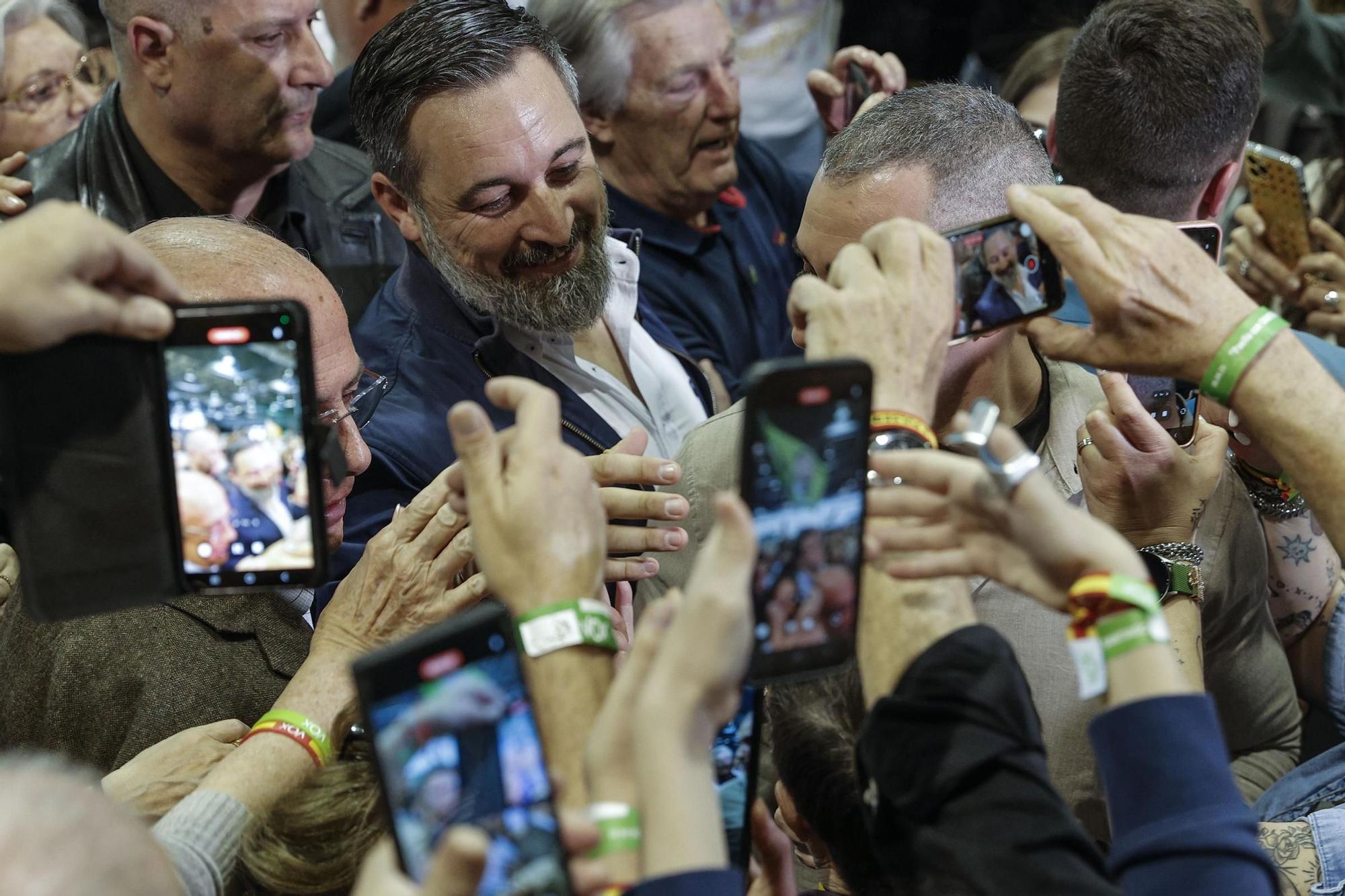 Santiago Abascal, la semana pasada en Valencia.