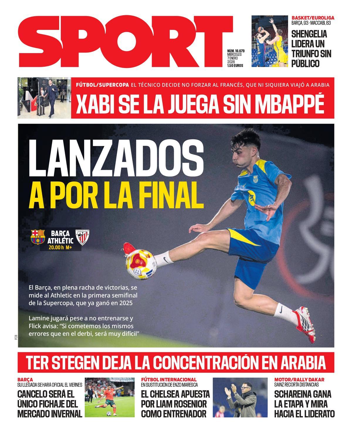 La portada de SPORT de hoy