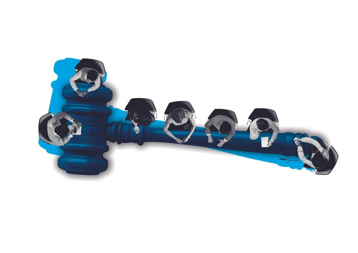 Ilustración por los 30 años de la ley del Jurado.