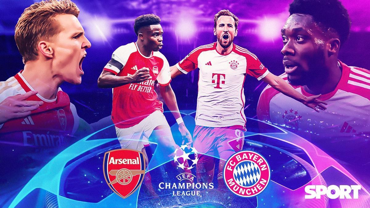 Arsenal - Bayern de Múnich, partidazo en la Champions League