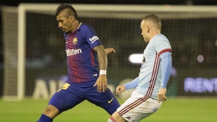 Paulinho en el partit d&#039;anada.