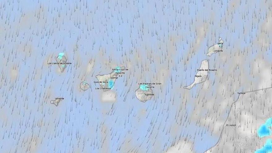 La inestabilidad y el viento marcarán la jornada de este jueves en Tenerife y las islas occidentales