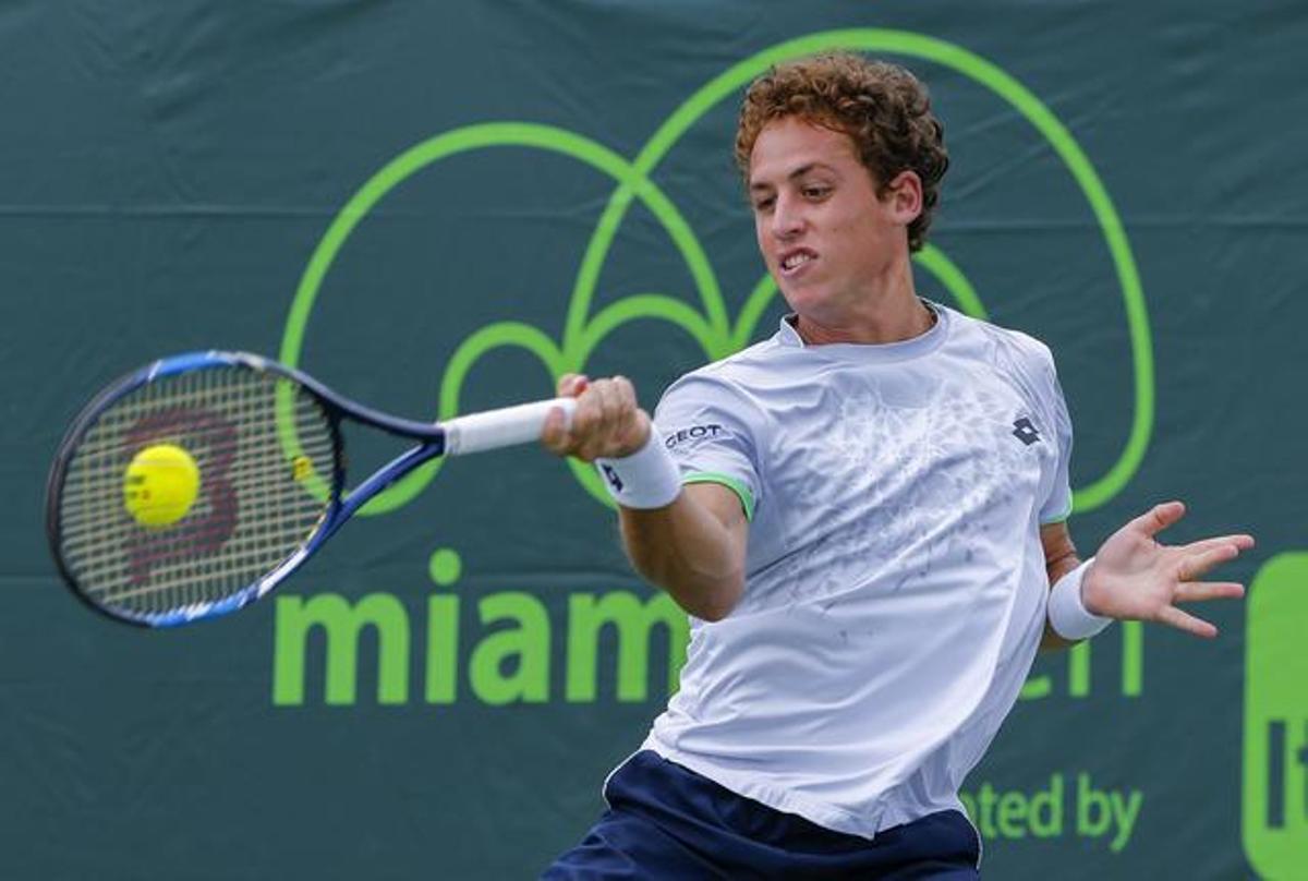Carballés, en un partido en Miami.