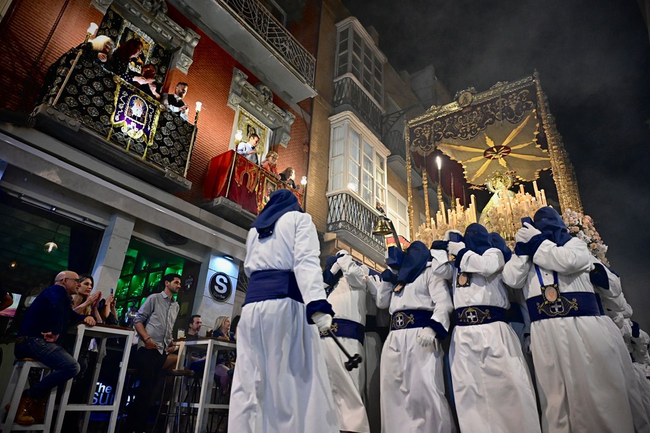 Las imágenes de la procesión del Cristo de la Misericordia y Virgen del Rosario en Cartagena