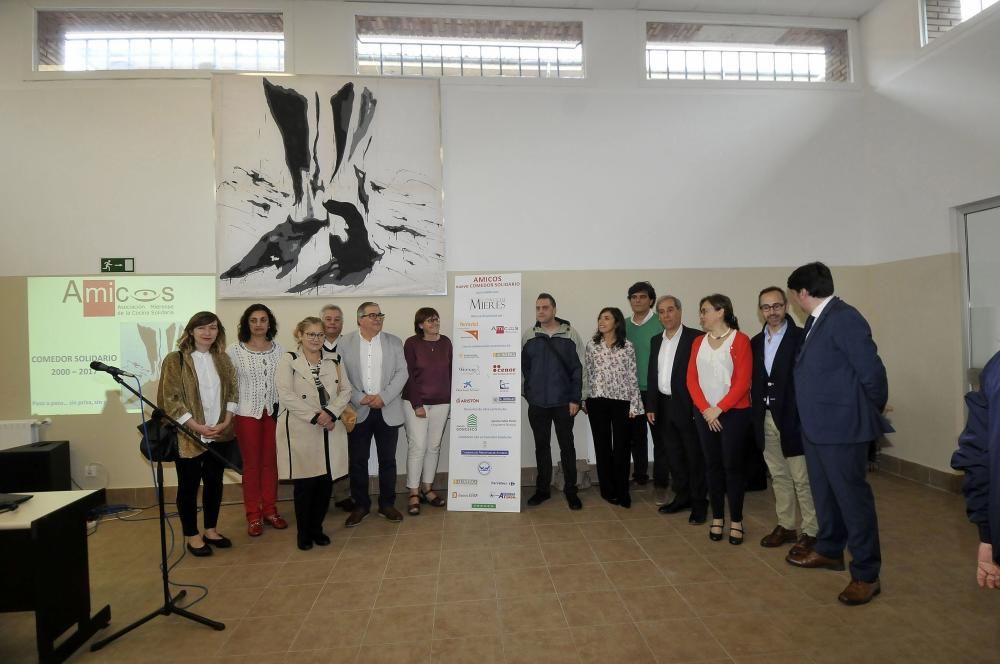 Inauguración del nuevo comedor Amicos en Mieres