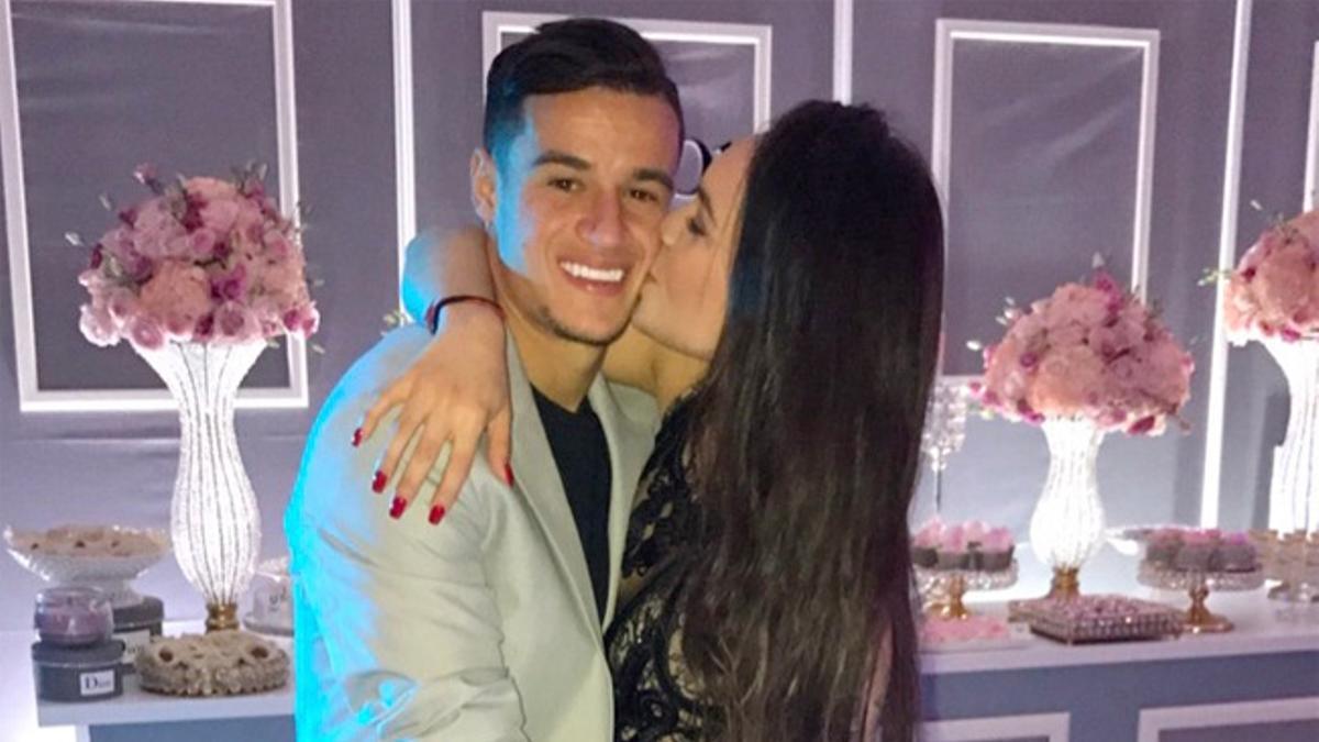 Philippe Coutinho, el nuevo fichaje del Barça, y su mujer Aine