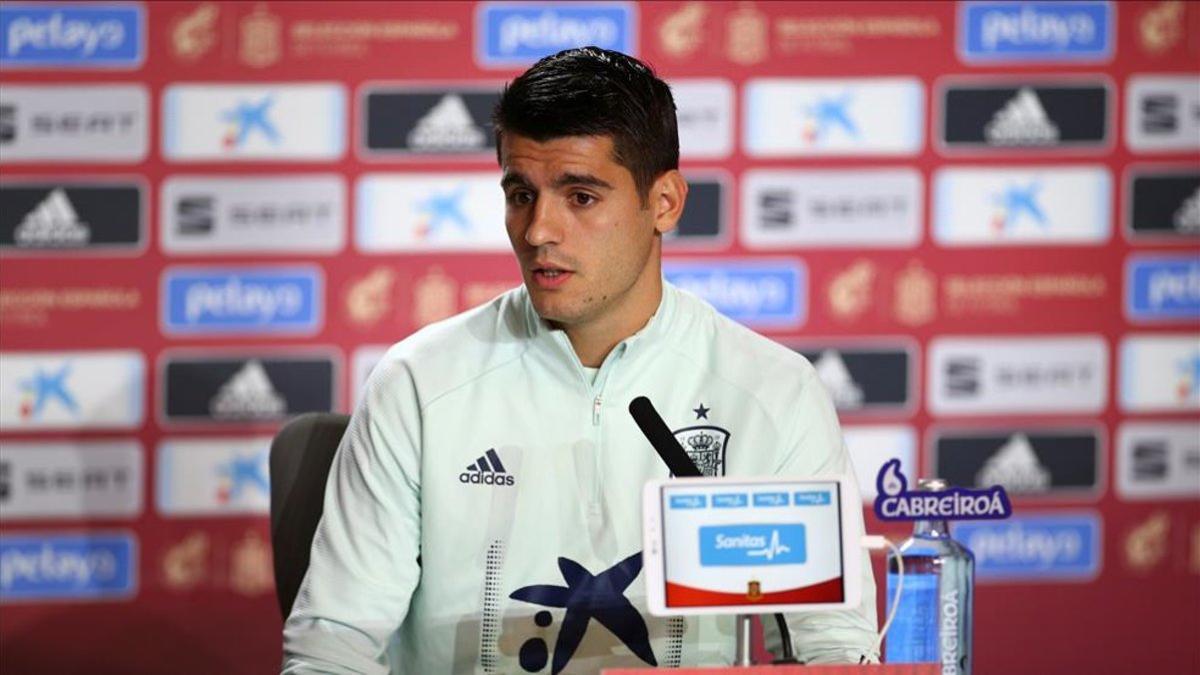 Álvaro Morata habló en la previa del España-Rumanía del Wanda