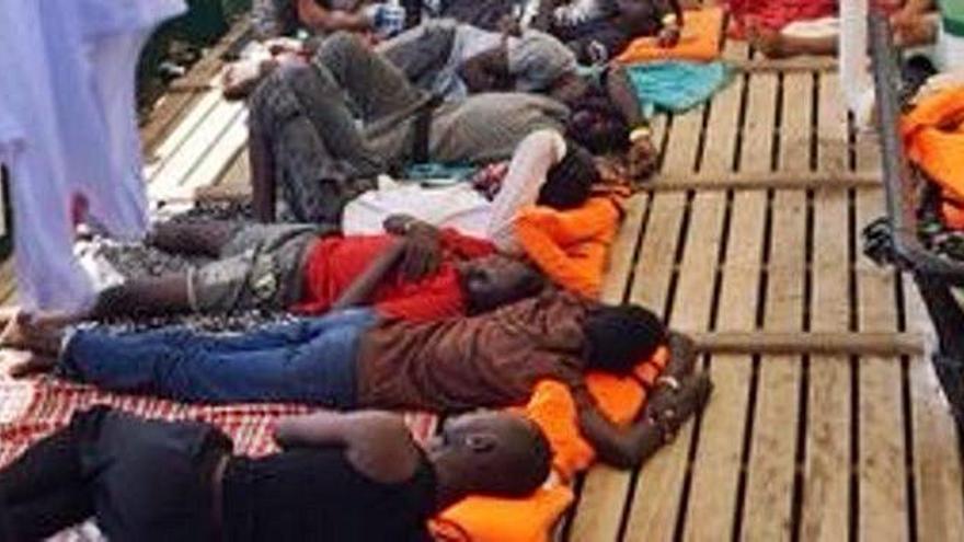 Migrants a bord de l&#039;Open Arms