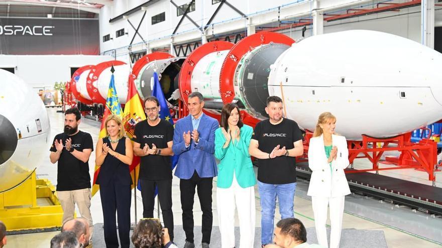 La ilicitana PLD Space presenta durante la visita de Sánchez el nuevo Miura 9 para lanzar satélites de tamaño medio