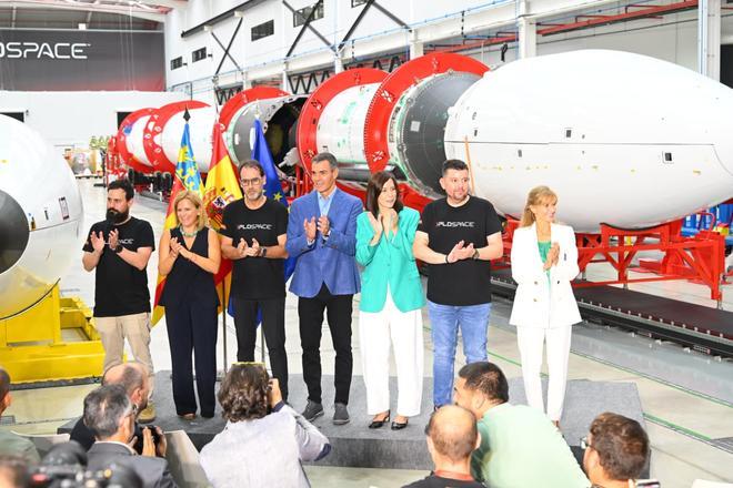 La ilicitana PLD Space presenta durante la visita de Sánchez el nuevo Miura 9 para lanzar satélites de tamaño medio