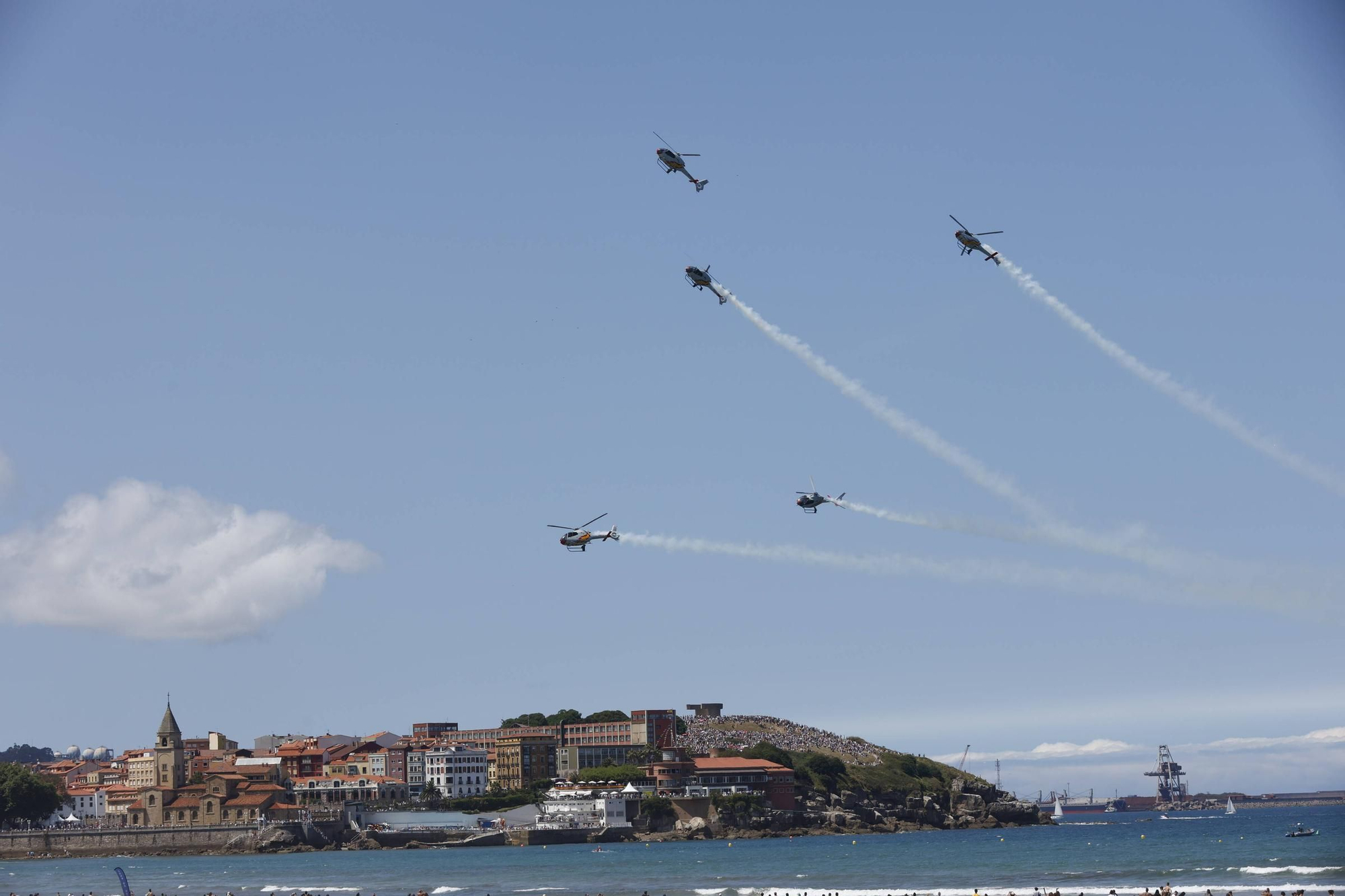 El espectacular y multitudinario Festival Aéreo de Gijón, en imágenes