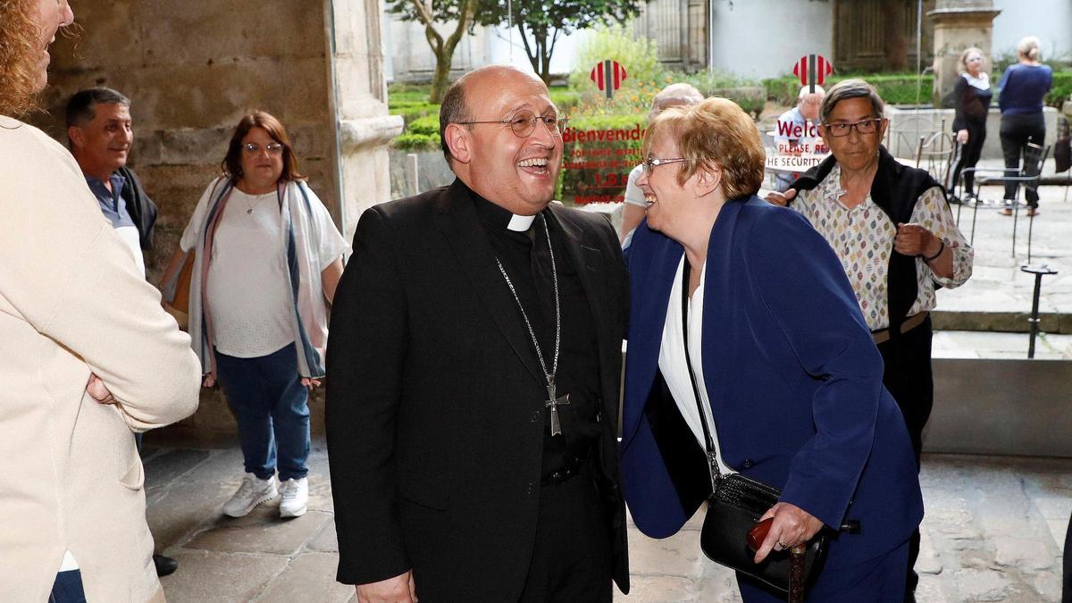 El arzobispo de Santiago, monseñor Francisco José Prieto, en la celebración previa a su toma de posesión el pasado mes de junio