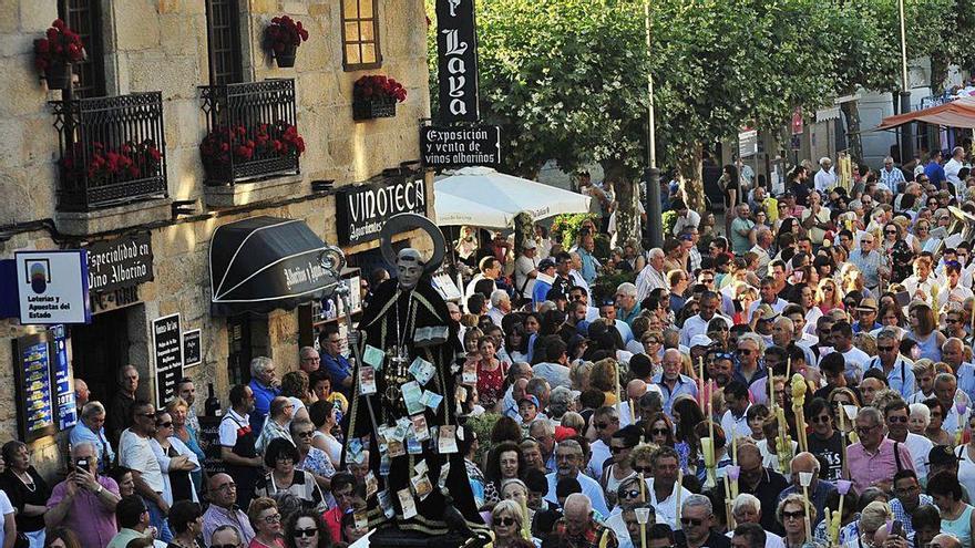 Salida de la procesión de San Benito de hace un año.