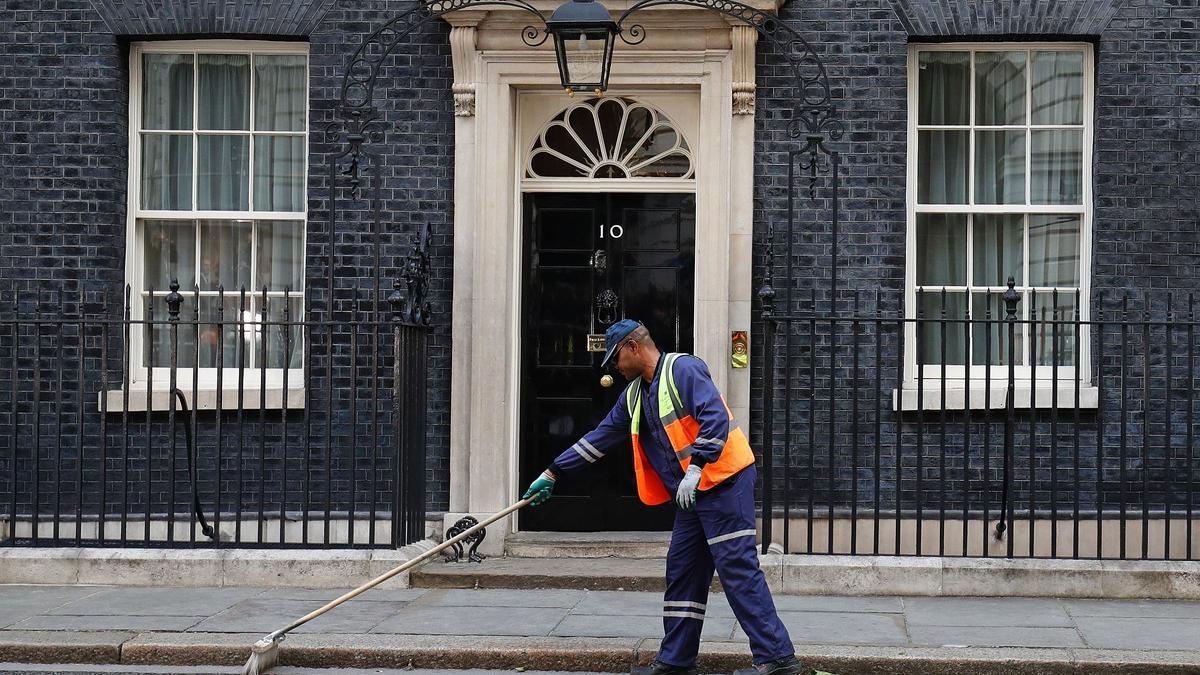 Downing Street, la residencia del primer ministro británico.