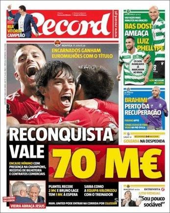 Portada RECORD viernes 17 de mayo de 2019