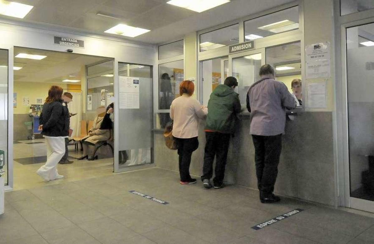 Zona de admisiones del Hospital de Riaño, en una imagen de archivo.