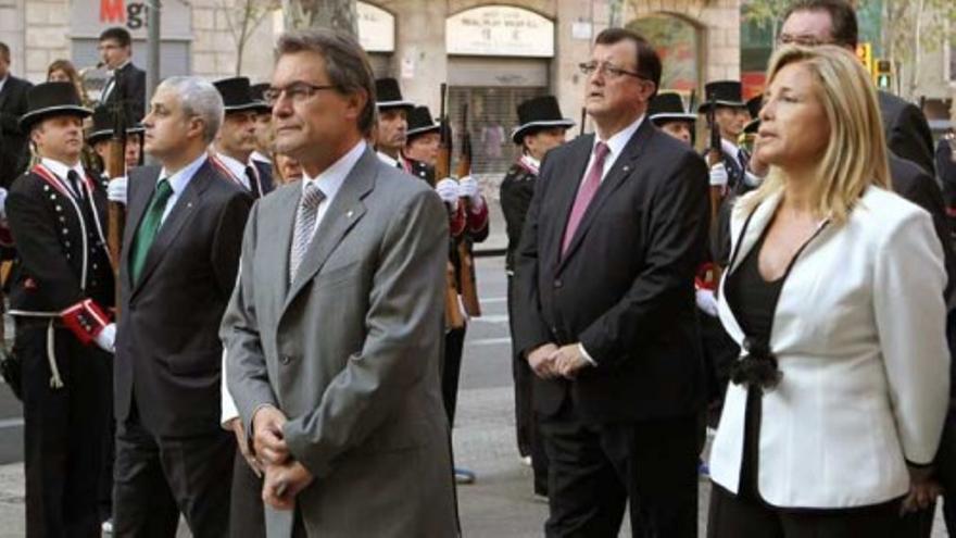 Mas da inicio al acto institucional de la Diada