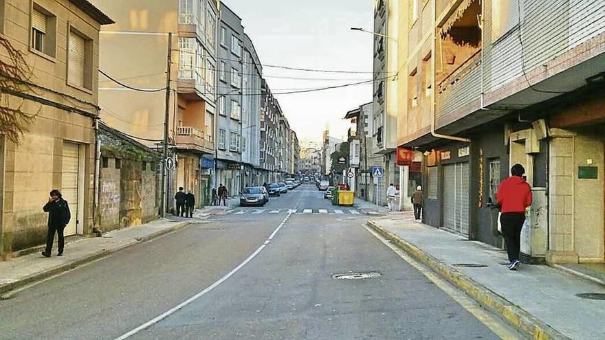 Una vista del tramo de la calle Concepción Arenal que recibirá la mejora. // Santos Álvarez