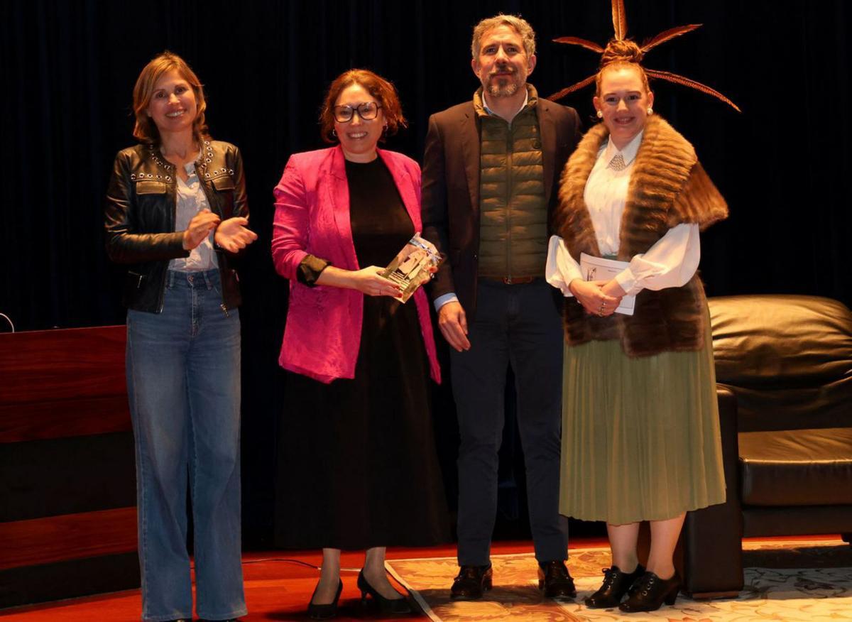 Nava Castro, 
Rosana Canda,
Pedro Costa e Carme
Facorro, en Afundación.
|  J. Lores