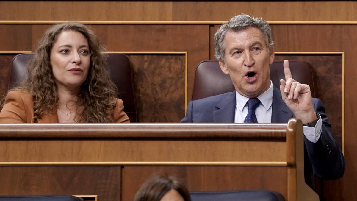 Las 50 preguntas sobre la trama Cerdán que Feijóo remitió al Congreso para Sánchez