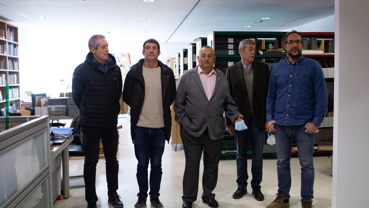 Desde la izquierda: Jesús Pedro Hilario, Pepe Calvo, Fernando Primo, Fernando Hilario y Emilio Ruiz Trueba